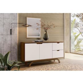Aparador Buffet Ambiente Vicenza Imbuia Off White – New Ceval