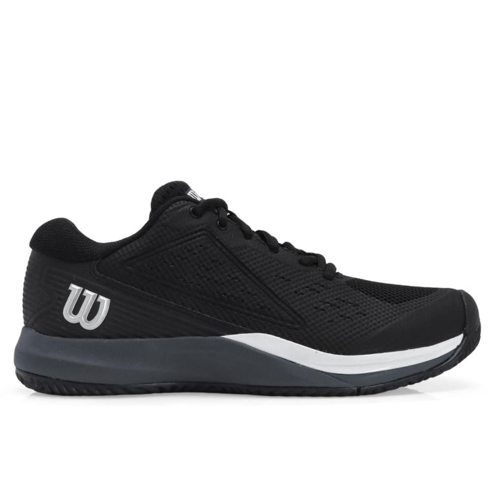 Tênis Wilson Rush Pro Ace All Curt Preto Cinza a Branco
