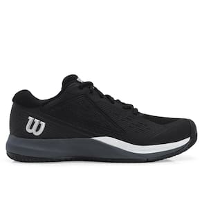 Tênis Wilson Rush Pro Ace All Curt Preto Cinza a Branco