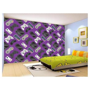 Papel De Parede 3D Infantil Controle Game Jogo 3,5M Azs275