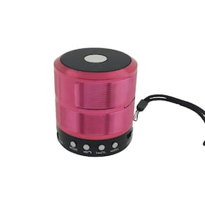 Caixa de Som Bluetooth Mini Speaker Space Line WS-887 Rosa Homologação: 79081908726