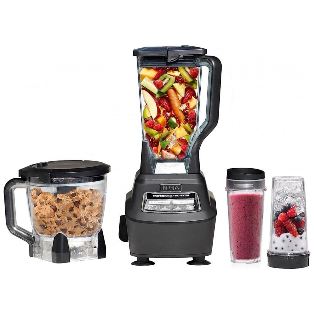 Liquidificador de Bancada 2 Litros com 4 Funções para Smoothies, Processamento, Massa, Bebidas, 1500W 110V, Ninja BL770, Preto