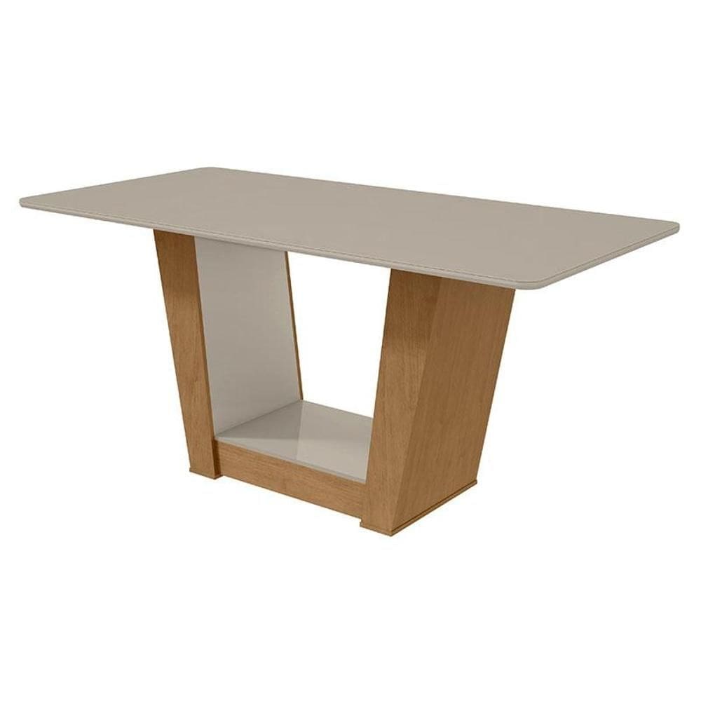 Mesa de Jantar Apogeu 160 cm Amêndoa Clean Off White – Lopas