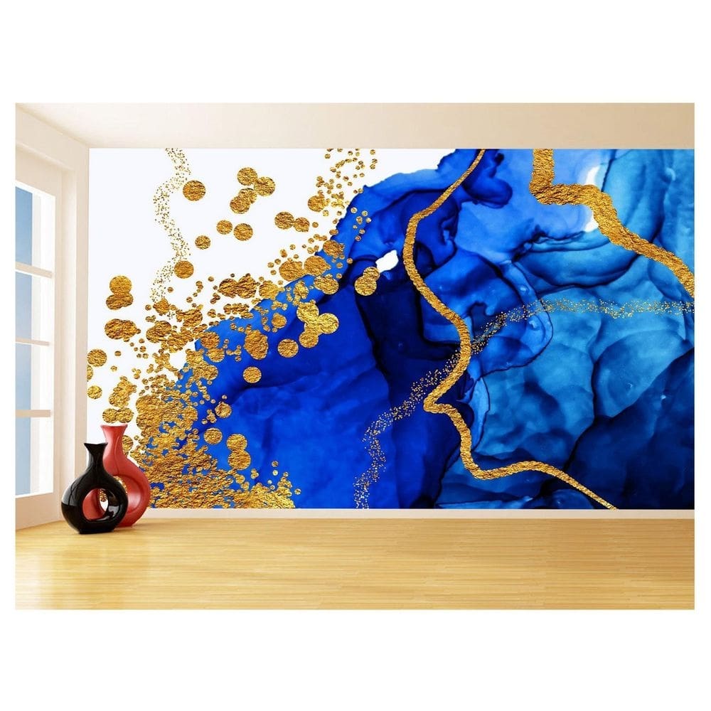 Papel De Parede 3D Estilo Marmore Tintas Cores 3,5M Mbr122