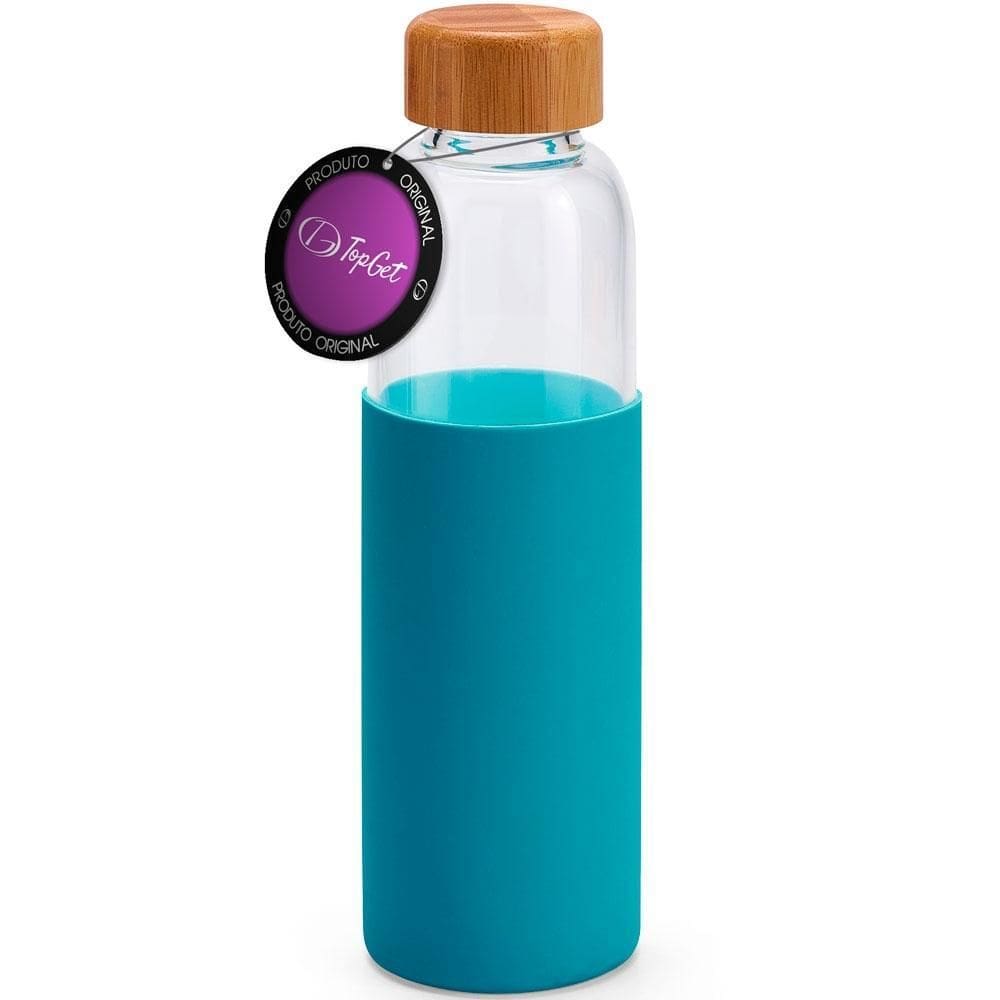 Garrafa De Vidro 600 Ml Urban Topget - Azul