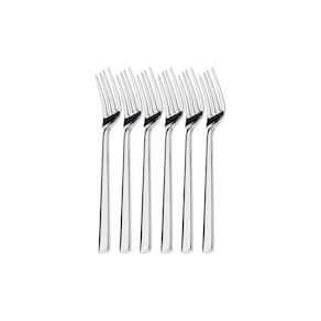 Kit 6 Garfos De Sobremesa Hercules Mykonos Aço Inox 4000-005