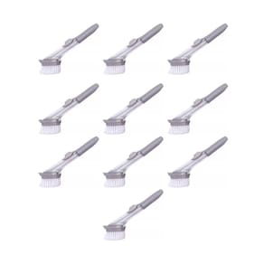 Escova Mágica 3 em 1 Com Dispenser de Detergente + 3 Esponjas - Kit de 10 Unidades