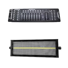 Kit 2 Strobo De Led Rgb+W 1000W + Mesa Dmz 512