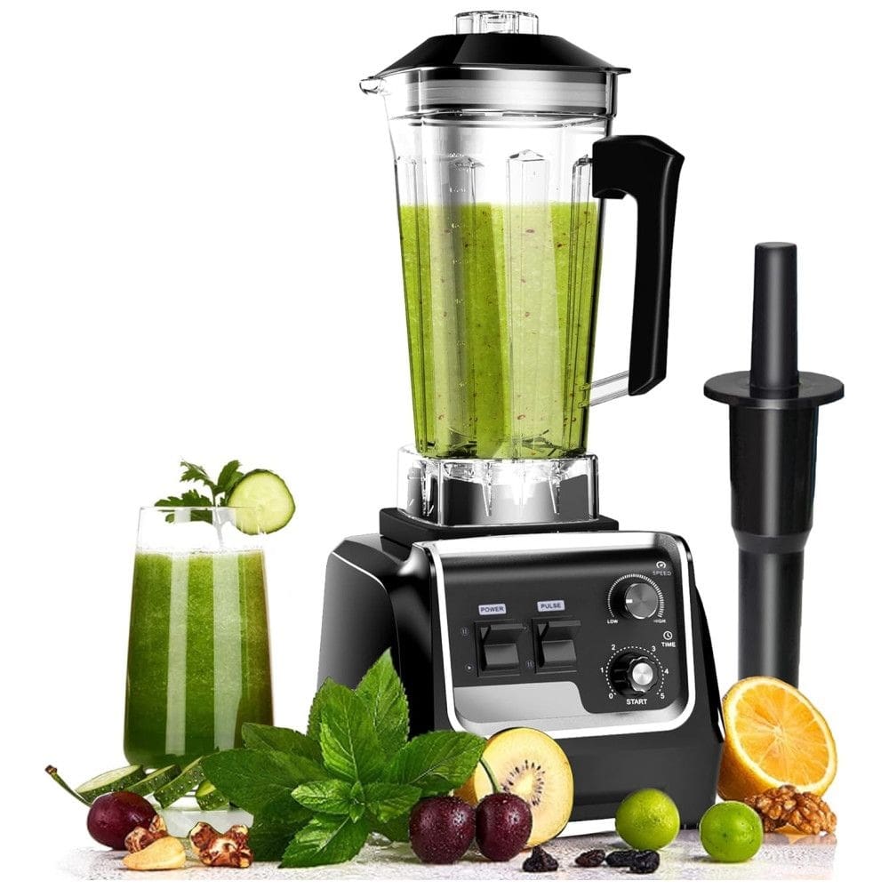 Liquidificador Profissional 2L com Temporizador e Velocidade Ajustável, 110V 2200W, UneedMe, Preto