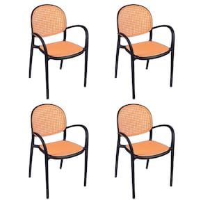 Kit 4 Cadeiras de Jantar com Braços Mumbai de Telinha