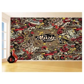 Papel De Parede 3D Musica Music Arte Colorido 3,5M Mus101