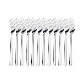 Kit 12 Garfos de Sobremesa Hercules Mykonos Aço Inox 4000-005