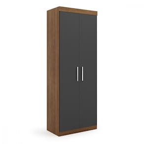 Guarda Roupa Genova Módulo de 2 Portas Ipe Wood com Grafite Batrol