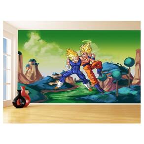 Papel De Parede Dragon Ball Goku Vegeta Anime 3,5M Dbz335