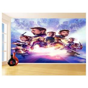 Papel De Parede 3D Heróis Vingadores Ultimato 3,5M Nhma287