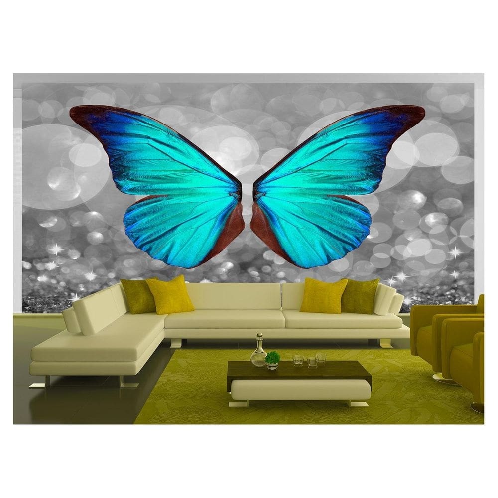 Papel De Parede 3D Arte Asas Selfie Insta Cores 3,5M Tra282