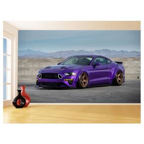 Papel De Parede 3D Carro Ford Mustang Poney Car 3,5M Car94