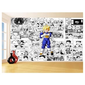 Papel De Parede 3D Dragon Ball Vegeta Anime 3,5M Dbz707