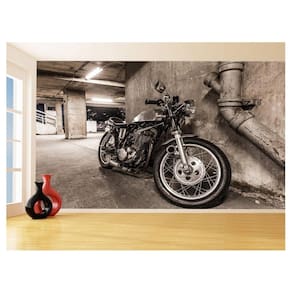 Papel De Parede 3D Moto Custom Chopper Viagem 3,5M Bkm107