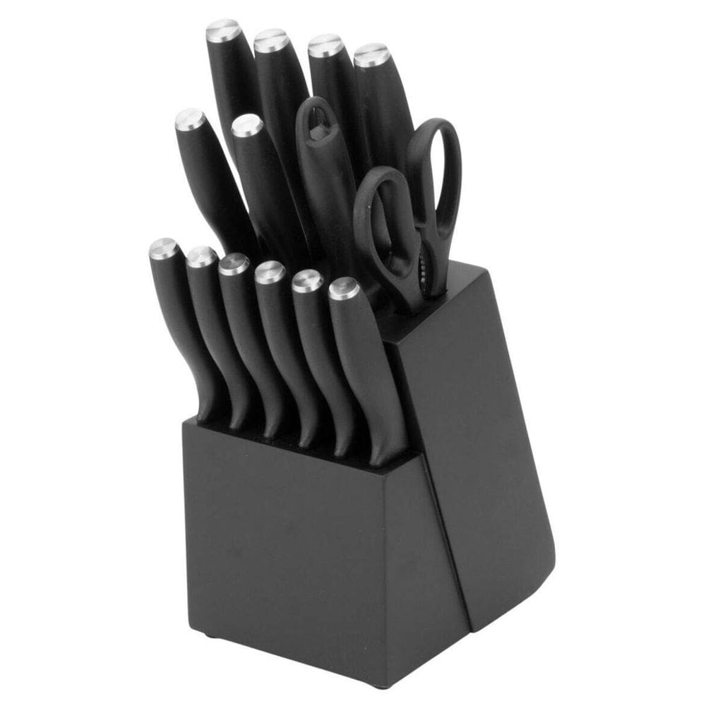 Conjunto De Facas Preto 15 Peças Uny Home - Alta Qualidade