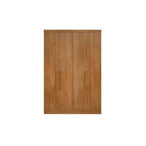 Modulado de Quarto Guarda Roupa Rizon c/ 4 Portas e 3 Gavetas Freijo Cumaru - Novo Horizonte