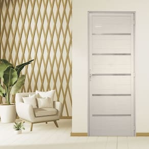 Porta Lambril Solara 90 x 2,10 Lado Esquerdo Hale Esquadrias Branco