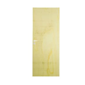 Folha Lisa Mescla Fechadura Alavanca Externa e Dobradiça 70 x 210 Natural