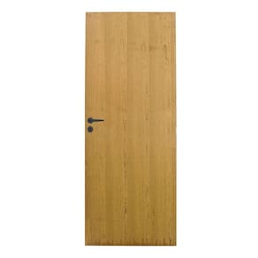 Folha Lisa Imbuia Fechadura Alavanca WC e Dobradiça 72 x 210 Natural