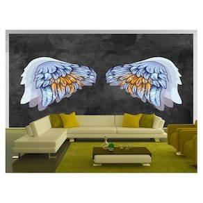 Papel De Parede 3D Arte Asas Selfie Insta Cores 3,5M Tra391