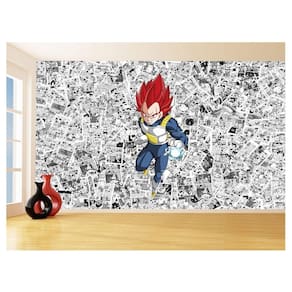 Papel De Parede 3D Dragon Ball Vegeta Anime 3,5M Dbz583
