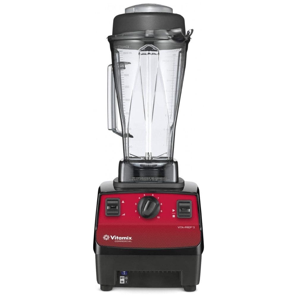 Liquidificador 1,8 Litros com 10 Velocidades, 110V 1400W, Vita Prep 3, VITAMIX 62826, Vermelho