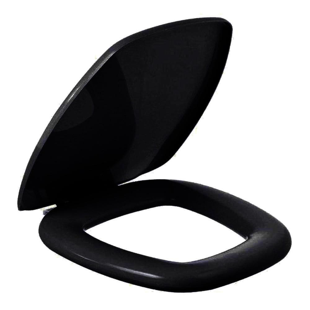 Assento Sanitário Iris Preto Almofadado