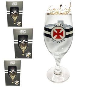 Kit 3 Taças Windsor 330Ml Cerveja Vinho Escudo Vasco Oficial