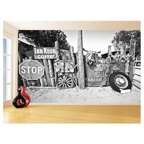 Papel De Parede 3D Cidade Antiga Vintage Retrô 3,5M Cda81