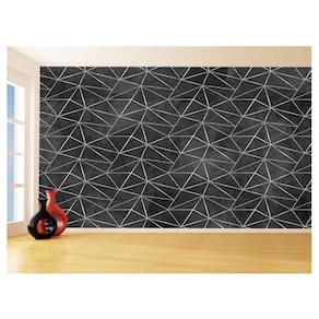 Papel De Parede Concreto Queimado Listra Risco 3,5M Kkt68