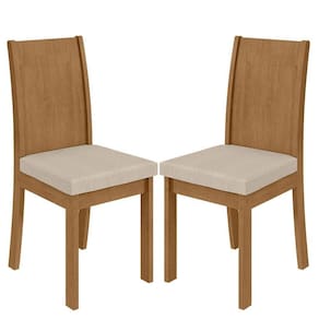 Cadeira para Mesa de Jantar Athenas kit 02 Peças Linho Rinzai Bege Amêndoa Clean – Lopas
