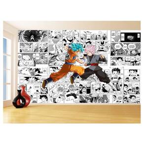 Papel De Parede Dragon Ball Goku Vegeta Anime 3,5M Dbz247