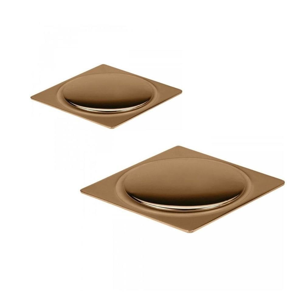 Kit com Duas Grelhas Rose Gold Ducon Metais Rosé Gold