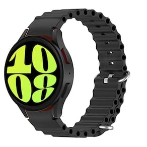 Pulseira Silicone Ondulada Confortável Para Watch6 44Mm