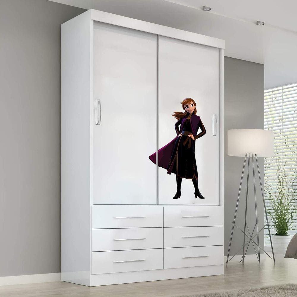 Adesivo De Armário Frozen - Anna Mod01