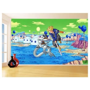 Papel De Parede Dragon Ball Goku Vegeta Anime 3,5M Dbz426