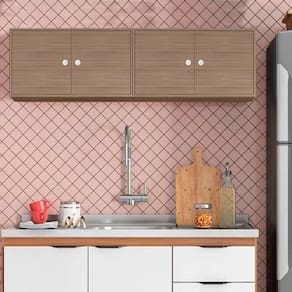 Conjunto 2 Armários Aéreos Cozinha 2 Portas Montana Sol Shop JM