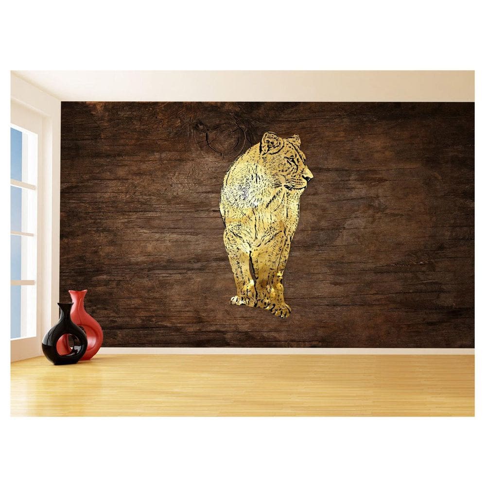 Papel De Parede Animais Pop Art Leoa Colorido 3,5M Pxa468