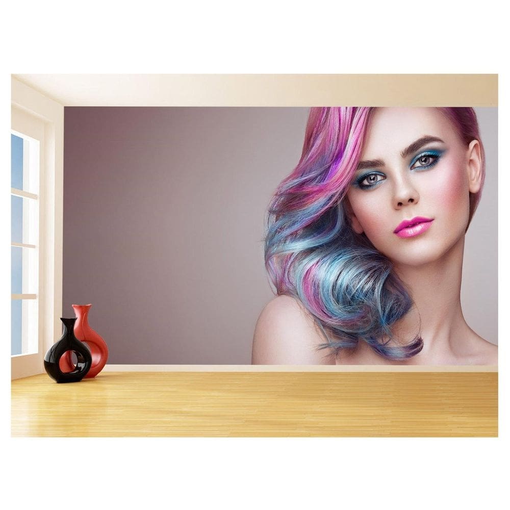 Papel De Parede 3D Salão De Beleza Corte Cabelo 3,5M Slb23