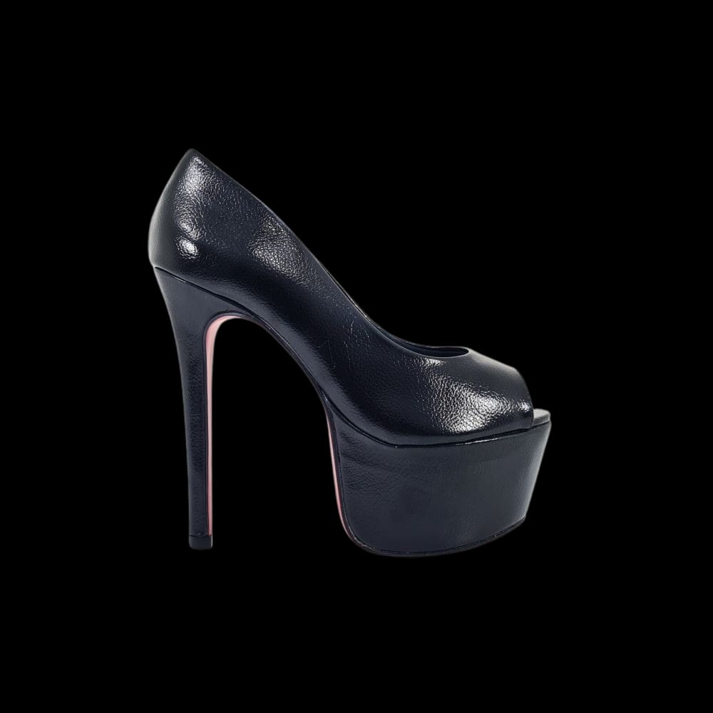 Peeptoe Salto Alto Fino Meia Pata Alta Marcela Número Grande