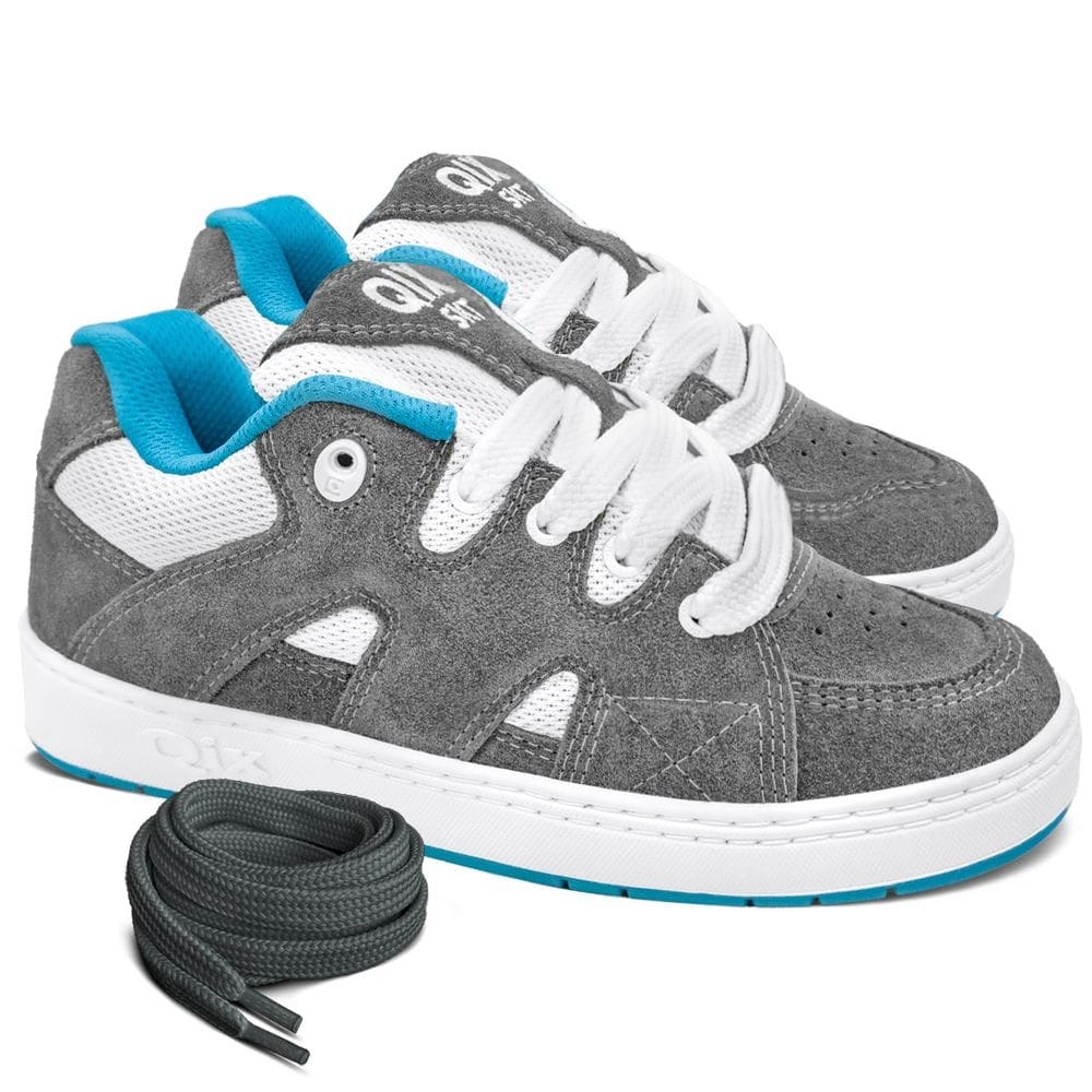 Tênis Qix Plaza Grafite Azul Turquesa