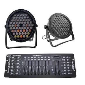 Kit 10 Par Led Slim 60 Led 3W Rgbwa Onelight + Mesa Dmx 512