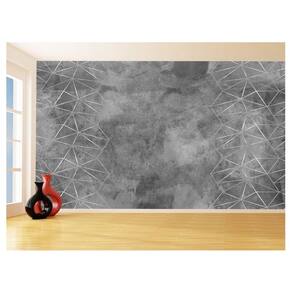 Papel De Parede Concreto Queimado Listra Risco 3,5M Kkt67