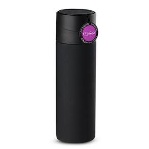 Garrafatérmica Inox 400 Ml Apoiocelular Start Topget - Preto