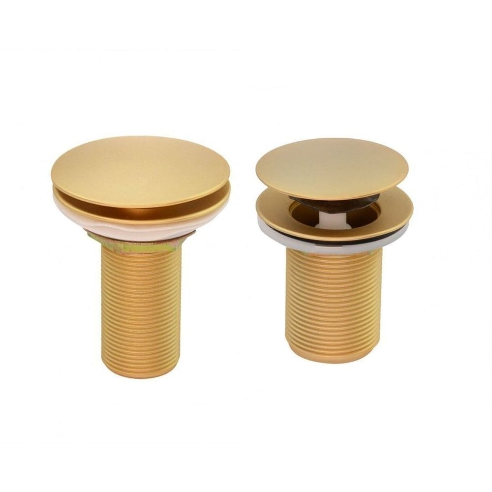 Kit 01 Válvula de Escoamento 7/8´e uma Válvula de Escoamento 1.1/4´ouro Fosco Ducon Metais Ouro Fosco